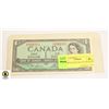 Image 1 : UNCIRCULATED 1954 CANADIAN $1 BILL