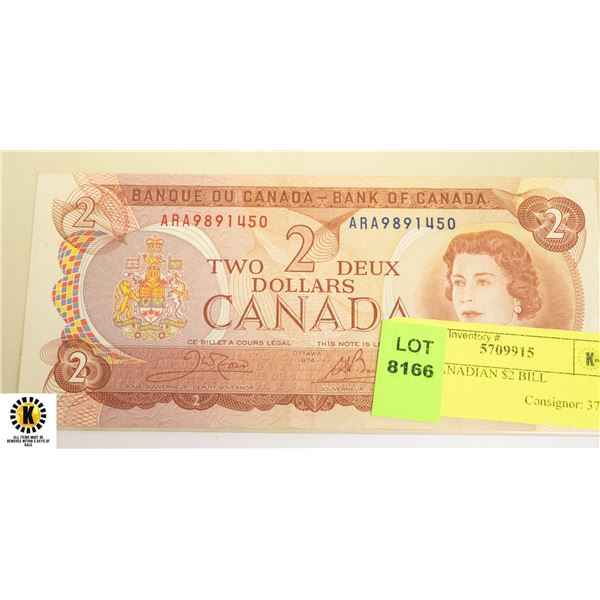 1974 CANADIAN $2 BILL - Kastner Auctions