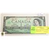 UNCIRCULATED 1967 CANADIAN $1 BILL RED DATE