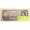 Image 1 : DEVILS FACE 1954 CANADIAN $10 BILL