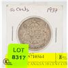 1937 SILVER CANADA 50 CENT COIN