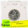 Image 1 : 1964 SILVER CANADIAN QUARTER