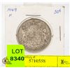Image 1 : 1949 SILVER CANADA 50 CENT COIN