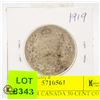 Image 1 : 1919 SILVER CANADA 50 CENT COIN