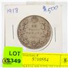 Image 1 : 1918 CANADA SILVER 50 CENT COIN