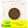 Image 1 : 1919 CANADA LARGE PENNY