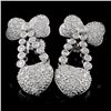 Image 2 : 18K White Gold 1.28ct Diamond Earring