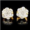 Image 1 : 18K Gold 0.47ctw Diamond Earrings