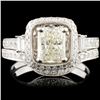 Image 1 : 18K Gold 1.65ctw Diamond Ring