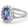 Image 2 : 14K Gold 4.00ct Tanzanite & 1.20ct Diamond Ring