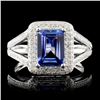 Image 1 : 14K Gold 1.49ct Tanzanite & 0.42ctw Diamond Ring