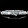 Image 2 : 14K White Gold 3.82ctw Fancy Color Diamond Bracele