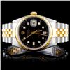 Rolex YG/SS DateJust Diamond 36MM Wristwatch