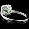 Image 3 : 18K Gold 1.14ct Emerald & 0.81ct Diamond Ring