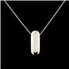 Image 1 : 14K Gold 0.18ctw Diamond Pendant