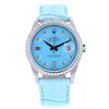 Image 2 : Rolex DateJust Diamond Light Blue 36MM Wristwatch