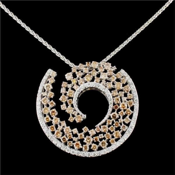 18K Gold 6.43ctw Diamond Pendant