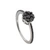 Image 2 : 14k White Gold 0.65ct Black Diamond Ring