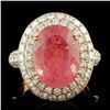 Image 1 : 18K Gold 7.88ct Tourmaline & 2.16ctw Diamond Ring