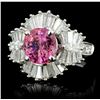 Image 2 : 18K White Gold 2.26ct Spinel & 1.51ct Diamond Ring