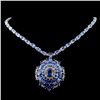 Image 1 : 14K White Gold 42.50ct Tanzanite & 2.20ct Diamond