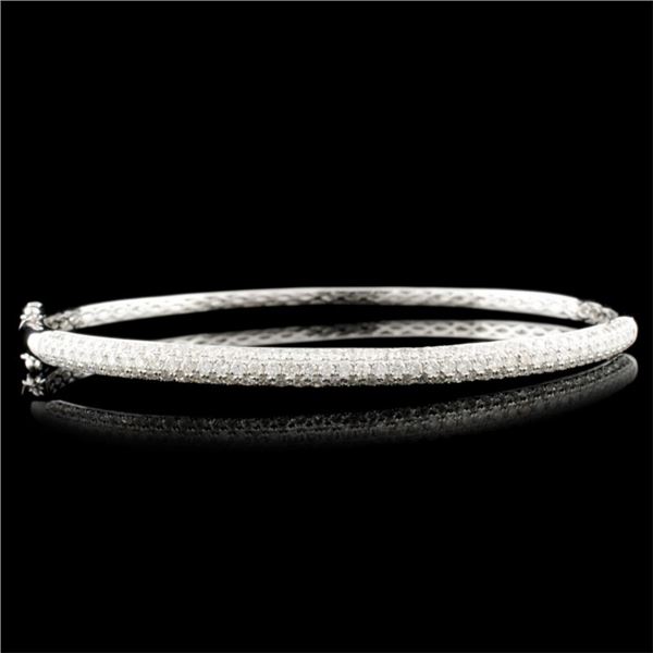 14K Gold 1.45ctw Diamond Bangle