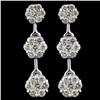 14k White Gold 2.10ctw Diamond Earrings