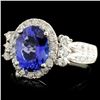 Image 2 : 18K Gold 2.26ct Tanzanite & 0.71ctw Diamond Ring