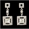 Image 1 : 14K Gold 1.26ctw Diamond Earrings