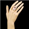 Image 4 : 14K Gold 19.15ct Morganite & 1.57ctw Diamond Ring