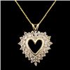 Image 2 : 14K Gold 0.97ctw Diamond Pendant