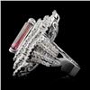 Image 3 : 18K Gold 8.62ct Tourmaline & 4.56ctw Diamond Ring