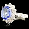 Image 2 : 14K Gold 4.57ct Tanzanite & 1.64ctw Diamond Ring