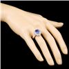Image 3 : 14K Gold 4.57ct Tanzanite & 1.64ctw Diamond Ring