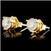 Image 2 : 14K Gold 1.00ctw Diamond Earrings