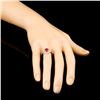 Image 3 : 18K Gold 0.99ct Ruby & 0.31ctw Diamond Ring