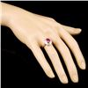 Image 3 : 18K Gold 1.12ct Ruby & 0.44ctw Diamond Ring