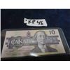 Image 1 : 1989 Canada $10 Bill Uncirculated 