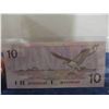 Image 3 : 1989 Canada $10 Bill Uncirculated 