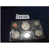 Image 1 : 1966 Canada Mint Set Silver Dollar 50 Cent 25 Cent 10 Cent Coins