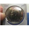 Image 2 : 1949 Canada Silver Dollar Uncirculated