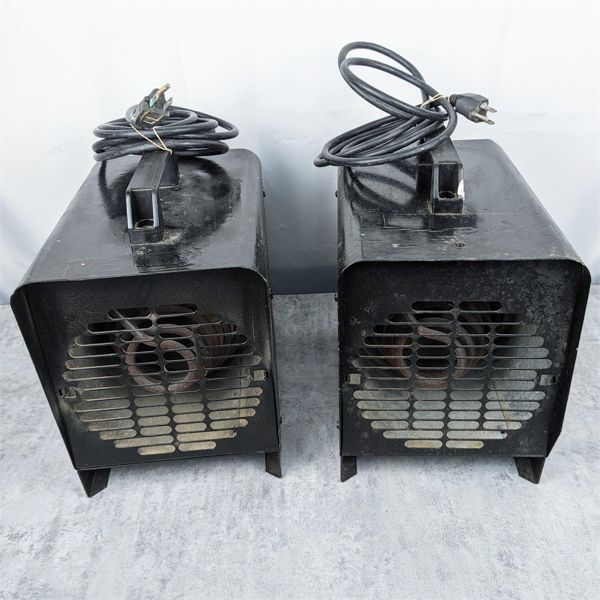 Set of 2 Commercial / Industrial Moveable Air Heaters Parton Products Model P1500