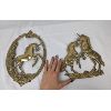 Image 3 : Set of 2 Brass Unicorn Wall Hangings 