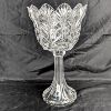 Image 2 : Beautiful Large Crystal Plant Holder / Vase 14.5" Tall