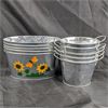 Image 1 : Set of 10 Mix Metal Tin Planters