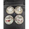 Image 2 : Set of 4 Queen Anne Tea Cups & Saucers