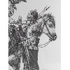 Image 2 : Artist Dan Brewer (Buffler) "Barterin to Pass " 34.5" x 28.5" Print 