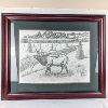 Image 1 : Artist Dan Brewer (Buffler) "Bugle of the Bull" 34.5" x 28.5" Print 