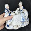 Image 3 : Set of 4 Porcelain Rococo Fashion Style Statues 