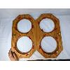 Image 3 : Set of 3 Collector Plate Frames - 2 Double and 1 Single